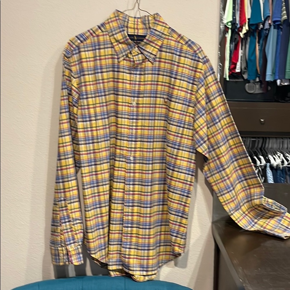 Ralph Lauren Yellow Mens Shirt L